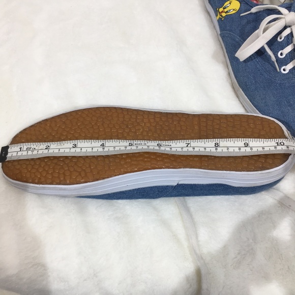 Vintage Looney Tunes Denim Lounge Sneakers - 10 - Picture 7 of 8
